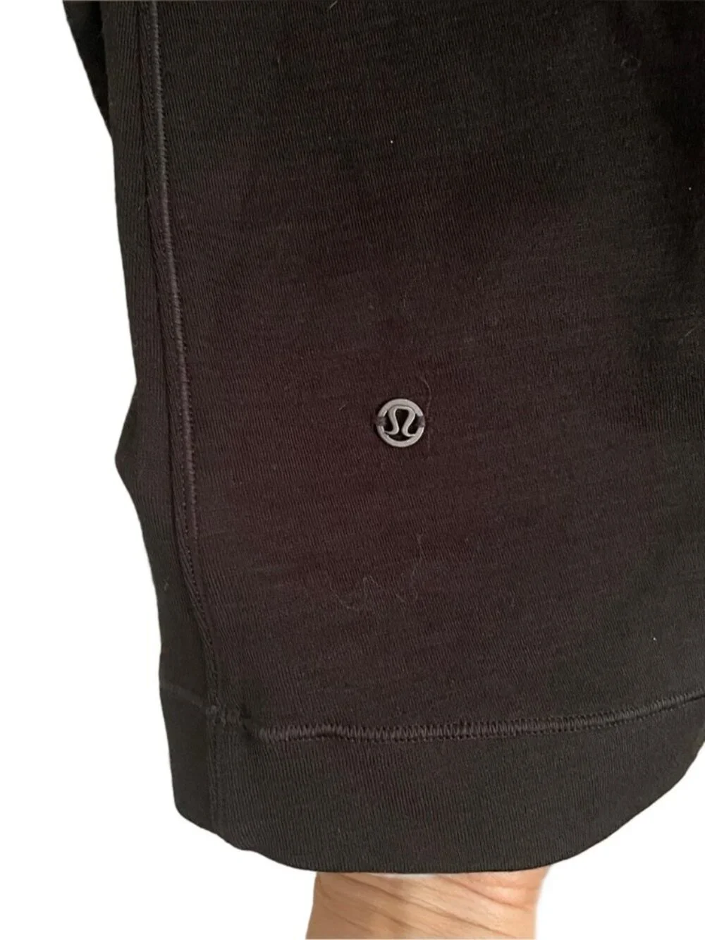 Lululemon Black Principal Dancer Funnel Neck Merino Wool Sweater - 10/12